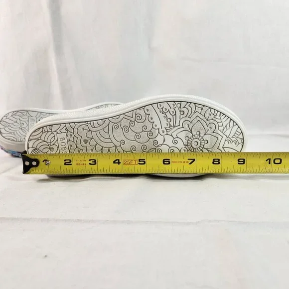 Skechers Bobs Youth Big Kids Size 6W Tie-Dye Sneakers Memory Foam Lace Up EUC - Picture 15 of 16